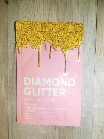 Diamond glitter peel-off puhastust mask film mask värvi kuld